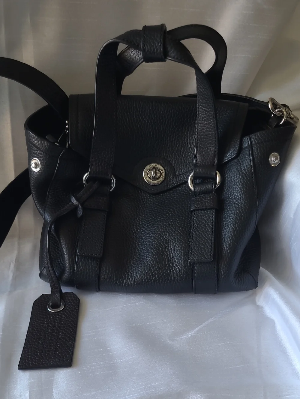Marc by Marc Jacobs Black Pebbled Leather Satchel - Picture 2 of 13